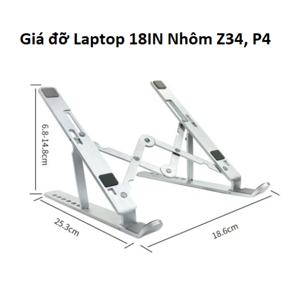 Giá đỡ Laptop chử X to 18 IN Nhôm Z34, P4
