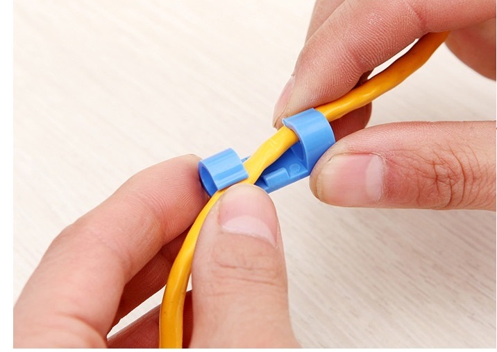 Vỉ 20 Nút Giữ Cố định Dây điện, Dây Cáp Sạc