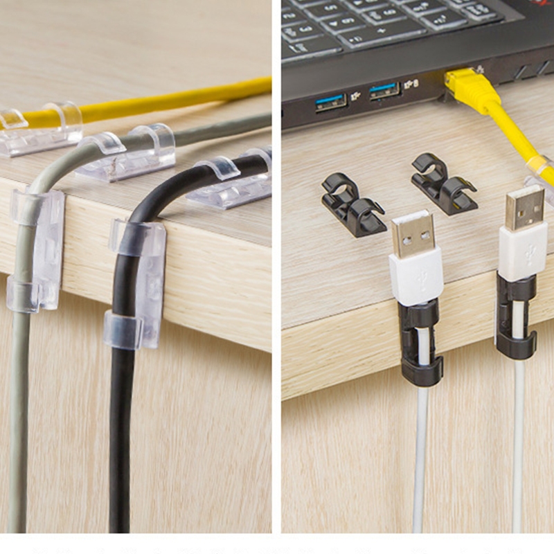 Vỉ 20 Nút Giữ Cố định Dây điện, Dây Cáp Sạc