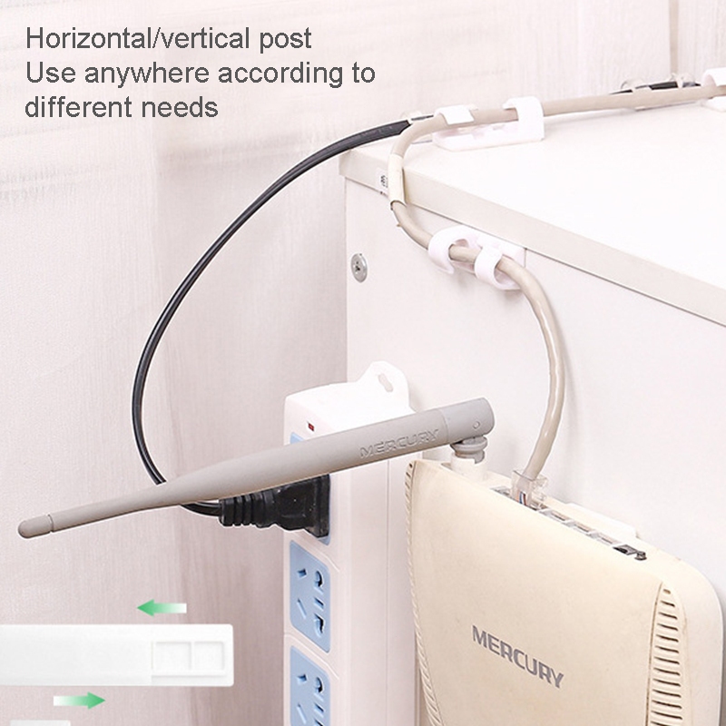 Vỉ 20 Nút Giữ Cố định Dây điện, Dây Cáp Sạc