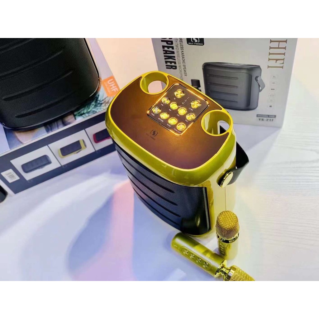 Loa Karaoke SU YOSD YS-217 Kèm 2 Mic đỏ