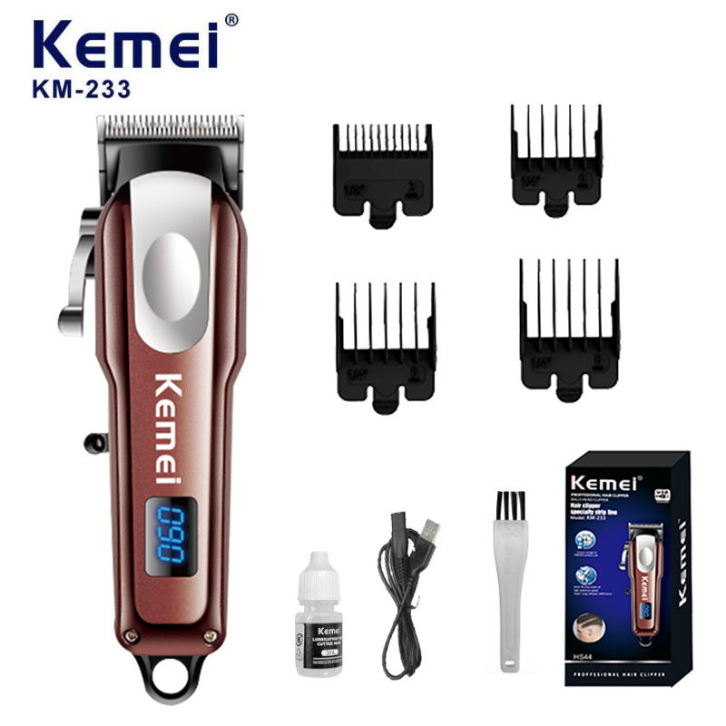 Tông Đơ Căt Tóc LCD Kemei KM-233