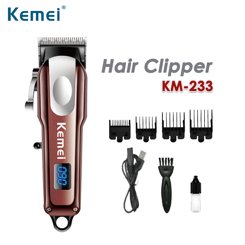 Tông Đơ Căt Tóc LCD Kemei KM-233