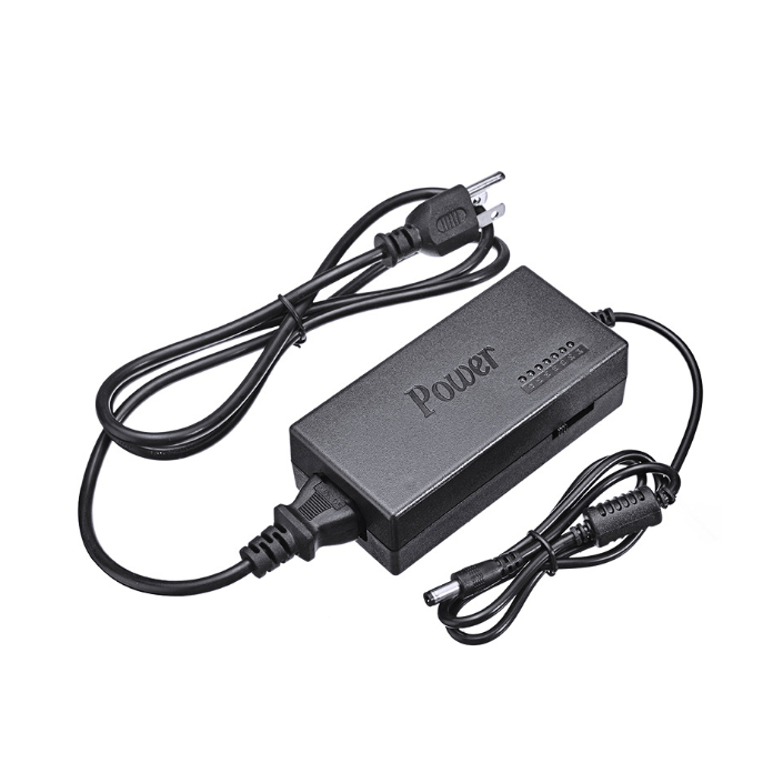 Sạc nguồn máy tính, laptop,  thiết bị đa năng 8 đầu tròn 96W Cho Laptop, Đầu Ghi, Máy Massage
