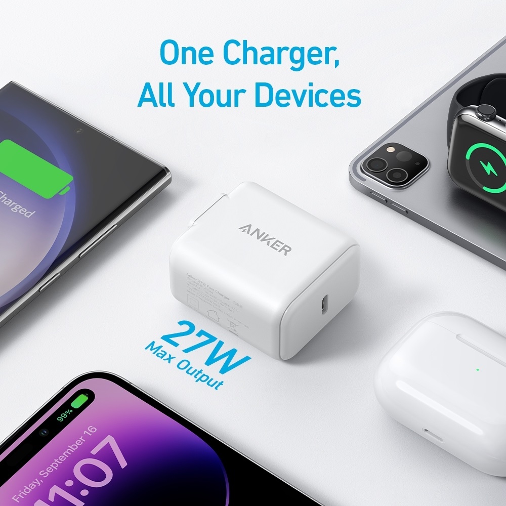 Cốc sạc TypeC Anker 27w 1C  TypeC
