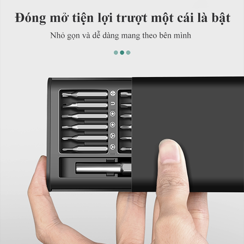 Bộ Tua Vít Bỏ Túi Đa Năng 24in1 Hộp đen