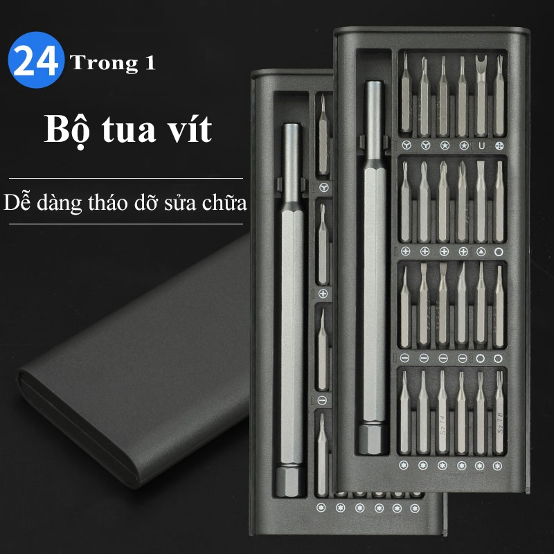 Bộ Tua Vít Bỏ Túi Đa Năng 24in1 Hộp đen