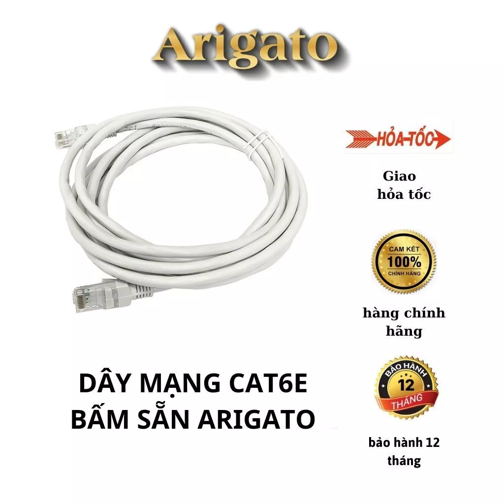 Dây Cáp mạng 2 đầu Cat 6E Agrigato