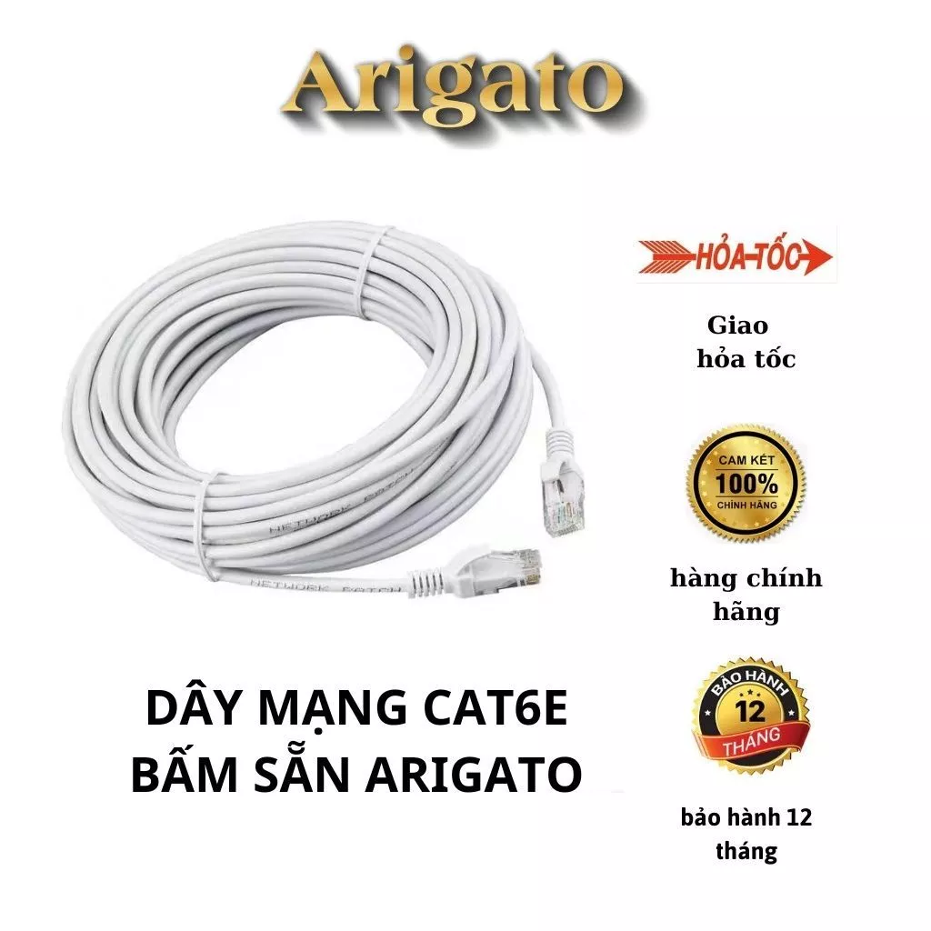 Dây Cáp mạng 2 đầu Cat 6E Agrigato