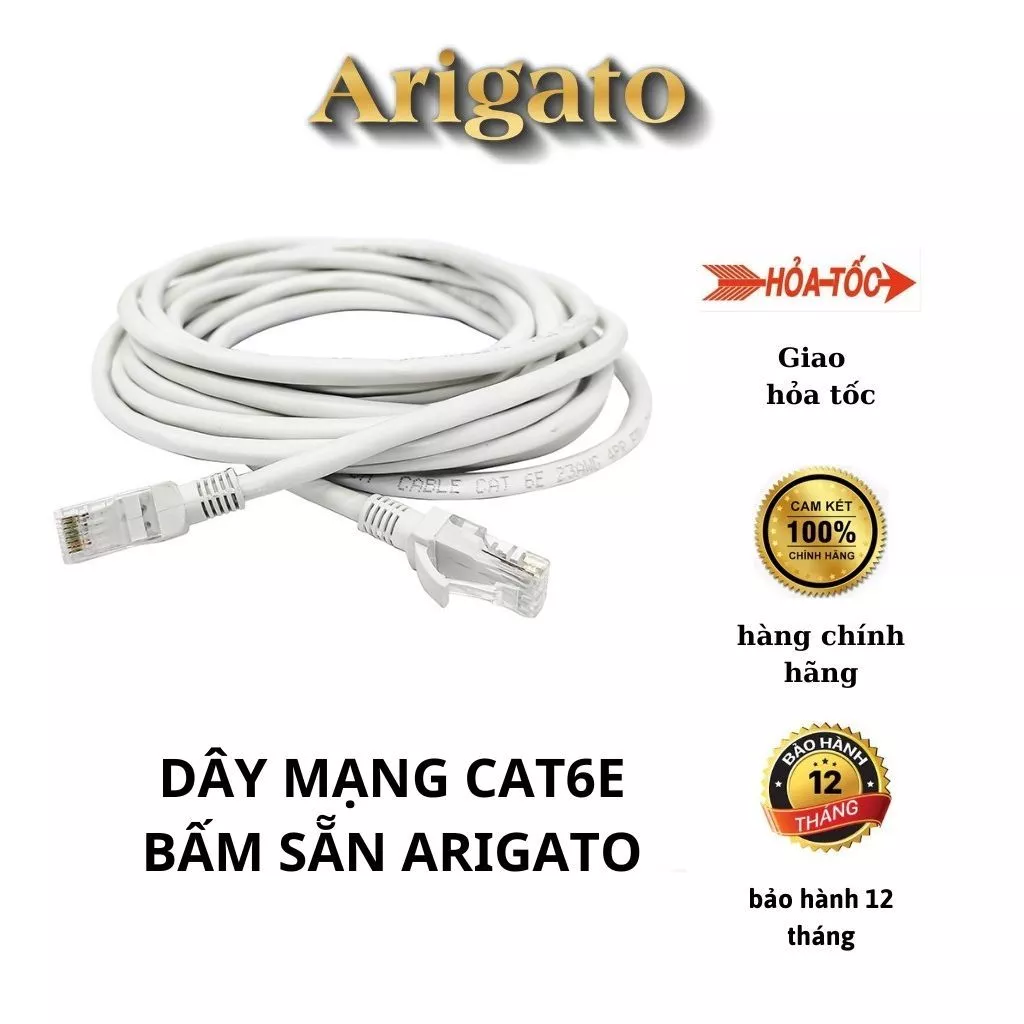 Dây Cáp mạng 2 đầu Cat 6E Agrigato