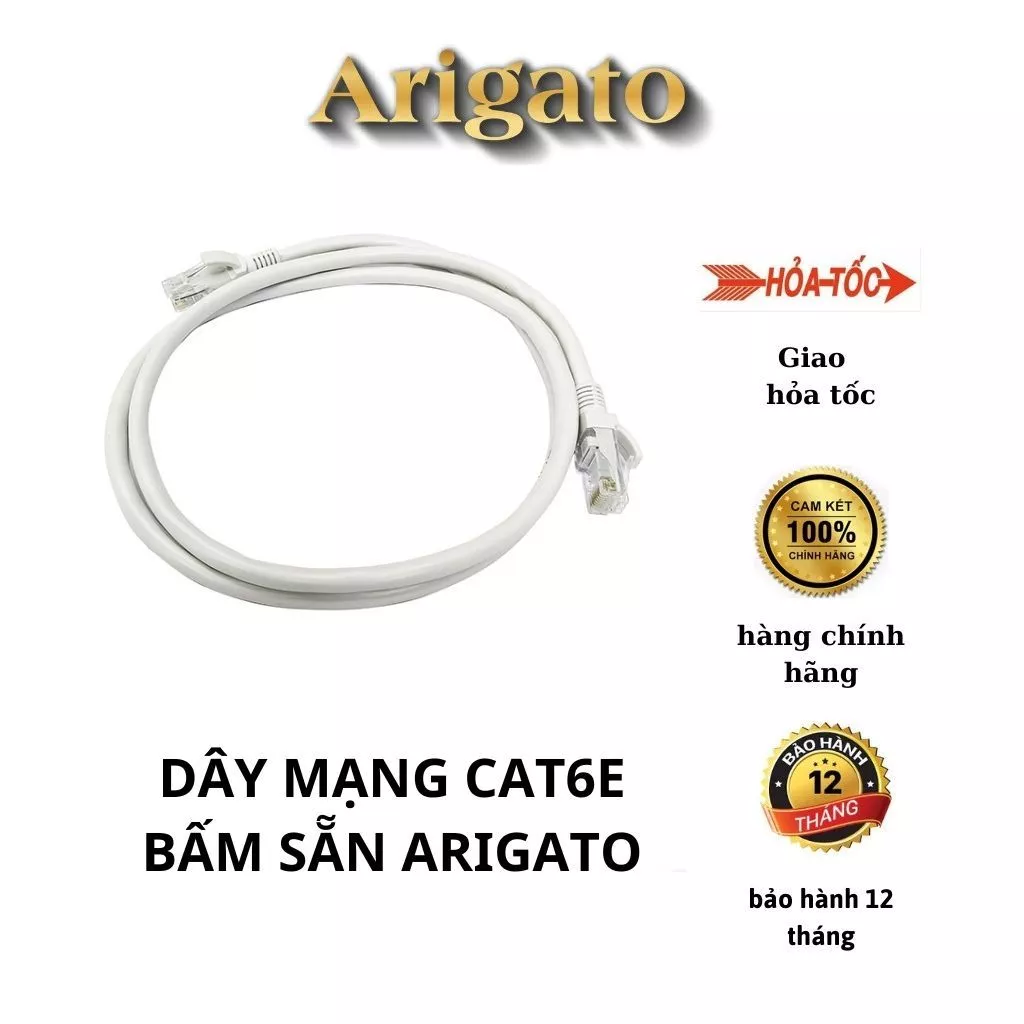 Dây Cáp mạng 2 đầu Cat 6E Agrigato