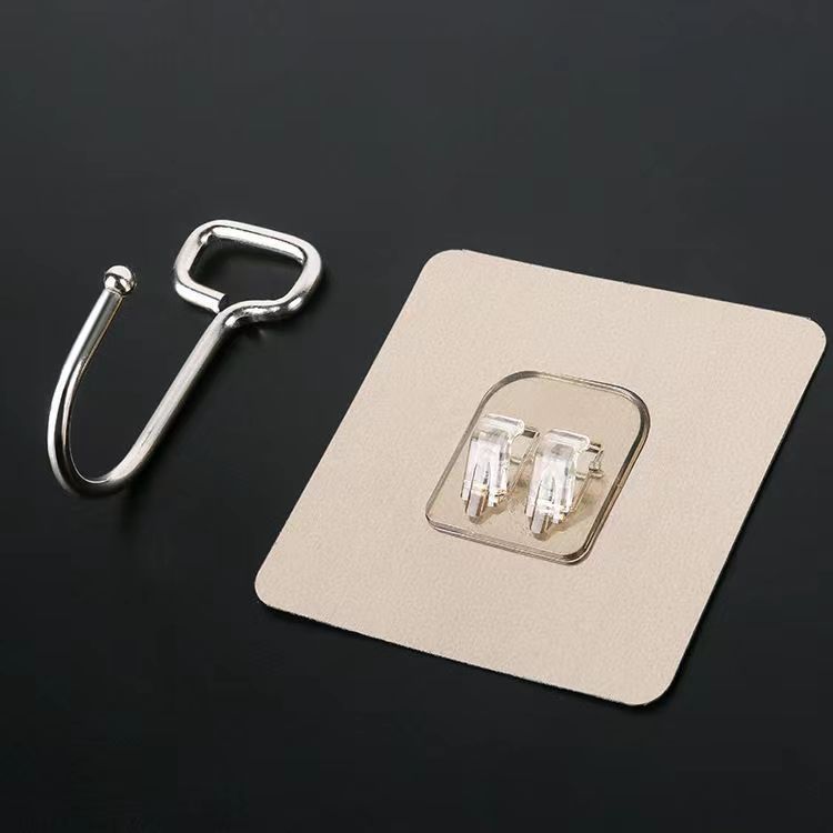 Móc Dán Tường 10 cái Chịu Lực 20kg Màu Trắng-Vàng Siêu Dính