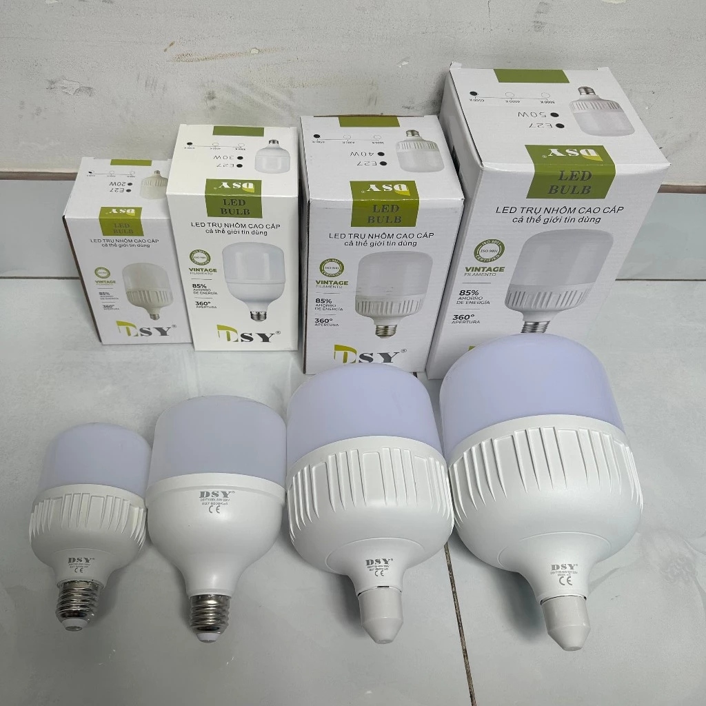 Bóng Đèn Trụ Bọc Nhôm sáng trắng R47-DSY