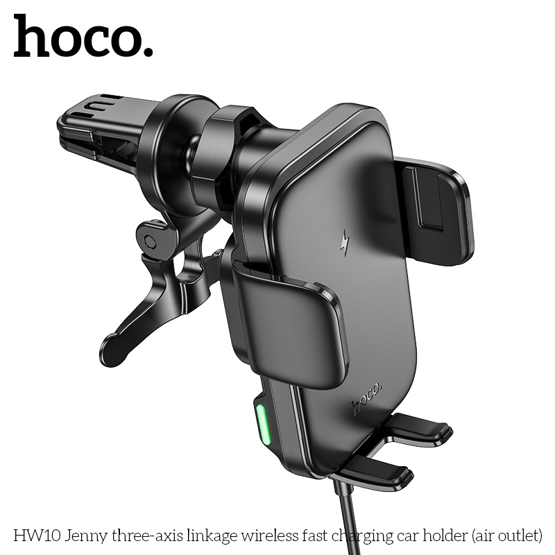 Kệ Giá đỡ điện thoại ô tô kiểm sạc không dây Hoco HW10