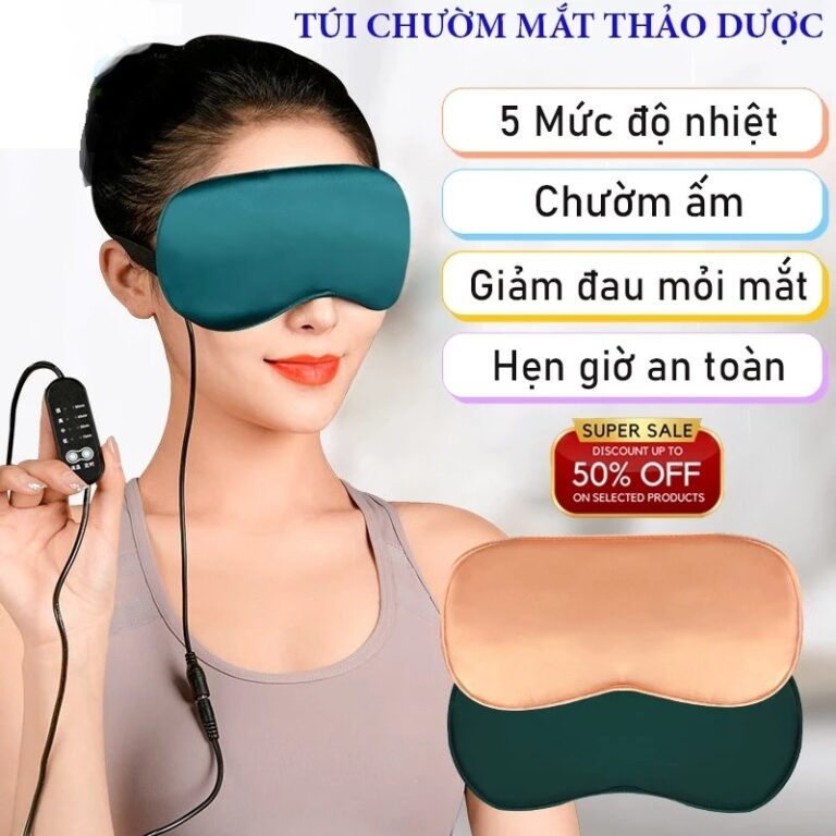 Túi chườm nóng lạnh massage mắt thảo dược bằng điện