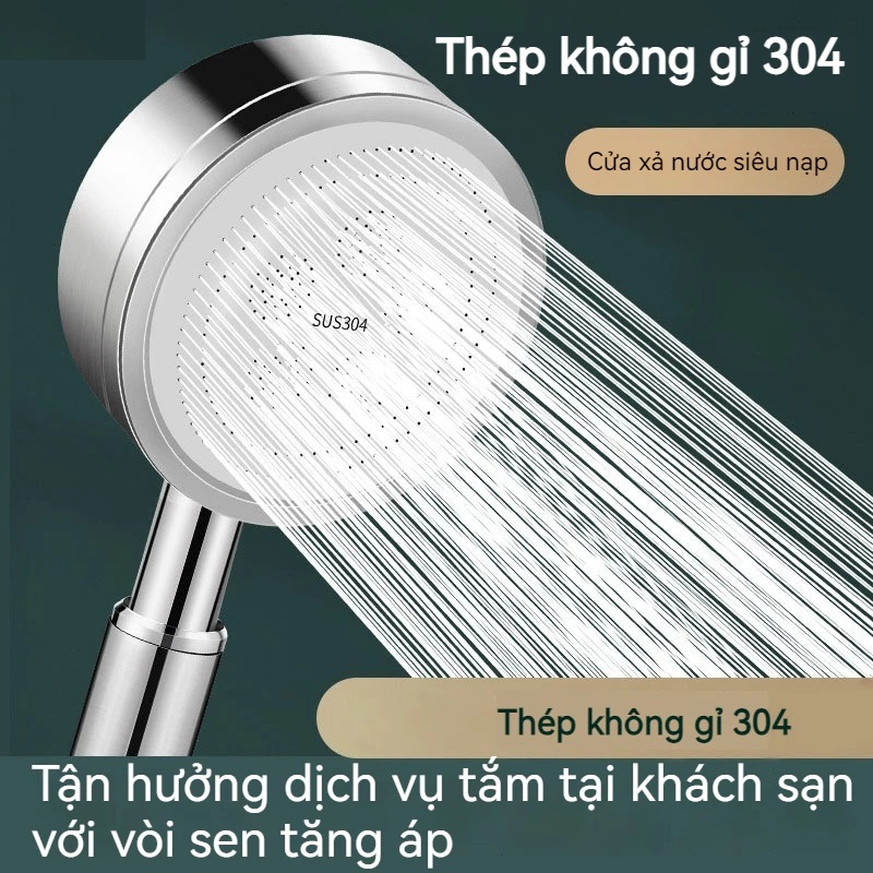 Vòi Sen Nhà Tắm INOX 304 Tăng Áp Lực Nước