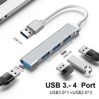 Hub chia USB Ra 4 Cổng USB 3.0 Trắng Vỏ Nhôm