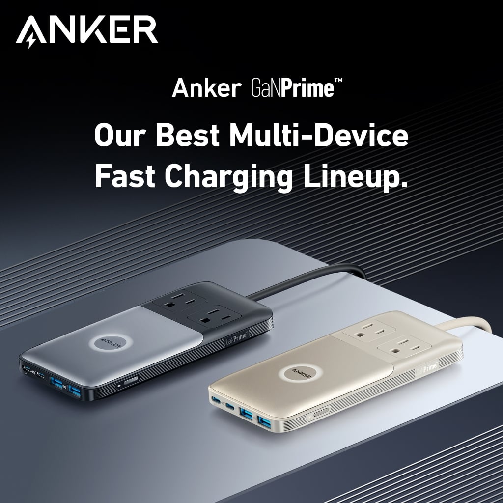 Đế sạc Anker 727 GaNPrime 100W 2AC2C2A Đen xám (Black+Gray) B2C_A91261F1