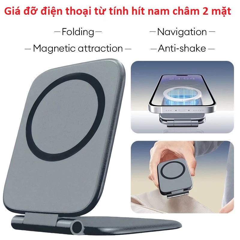 Kệ điện thoại từ tính hít nam châm 2 mặt