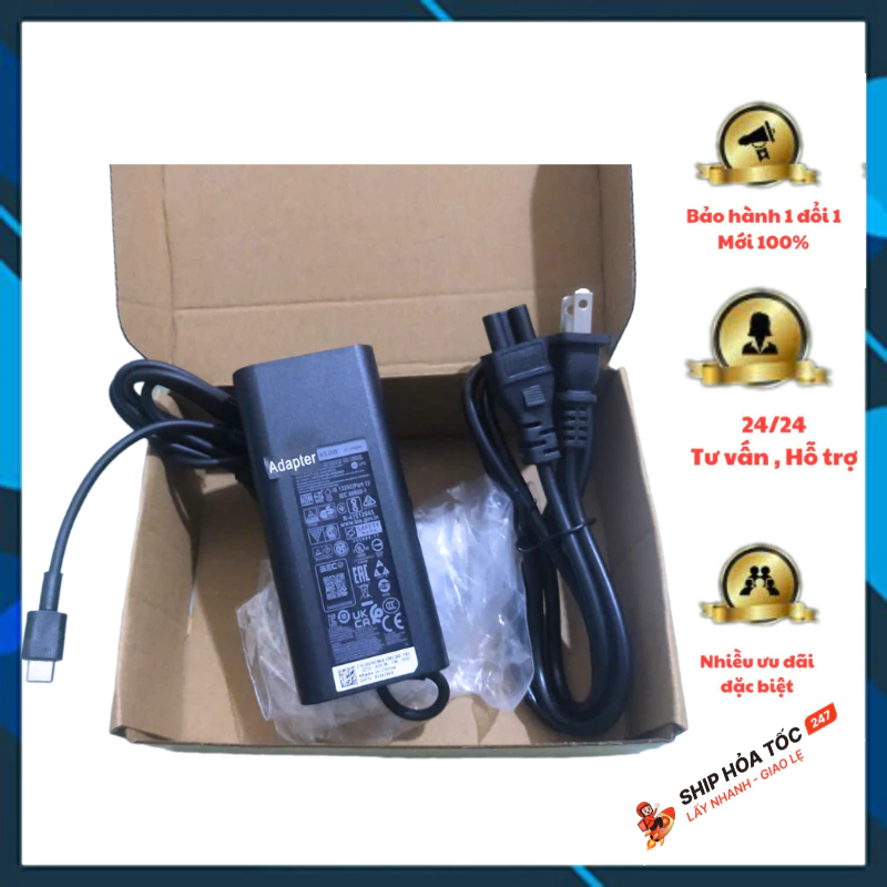 Sạc nguồn laptop 65W TypeC Ovan 20V-3.25A có hộp