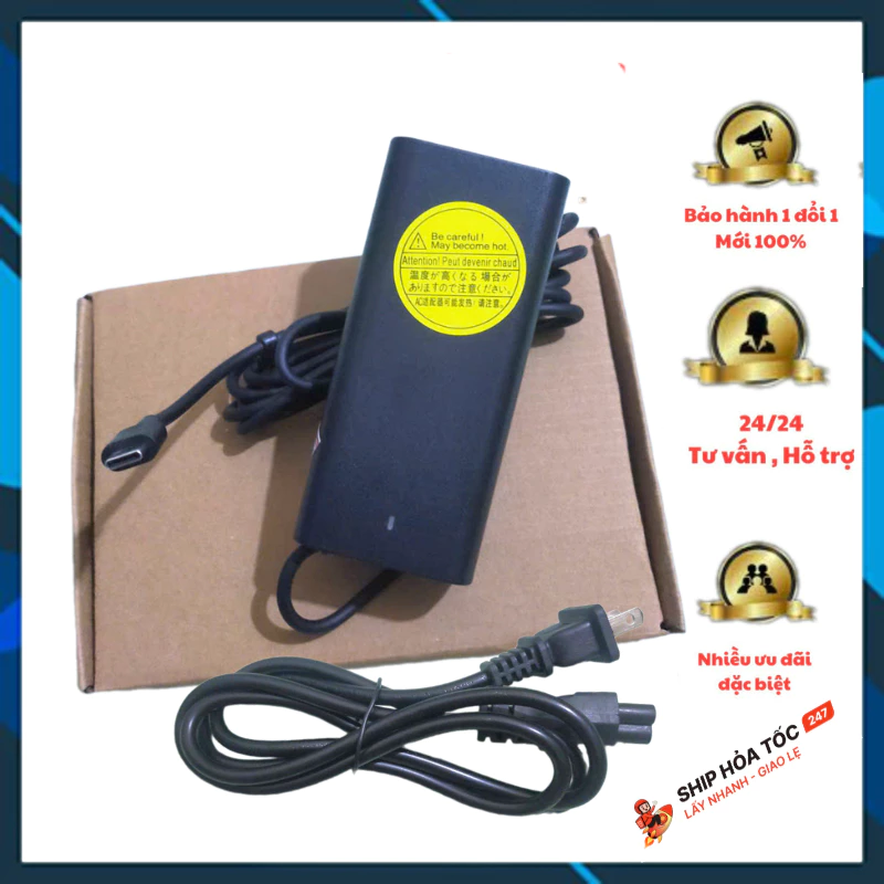 Sạc nguồn laptop 65W TypeC Ovan 20V-3.25A có hộp