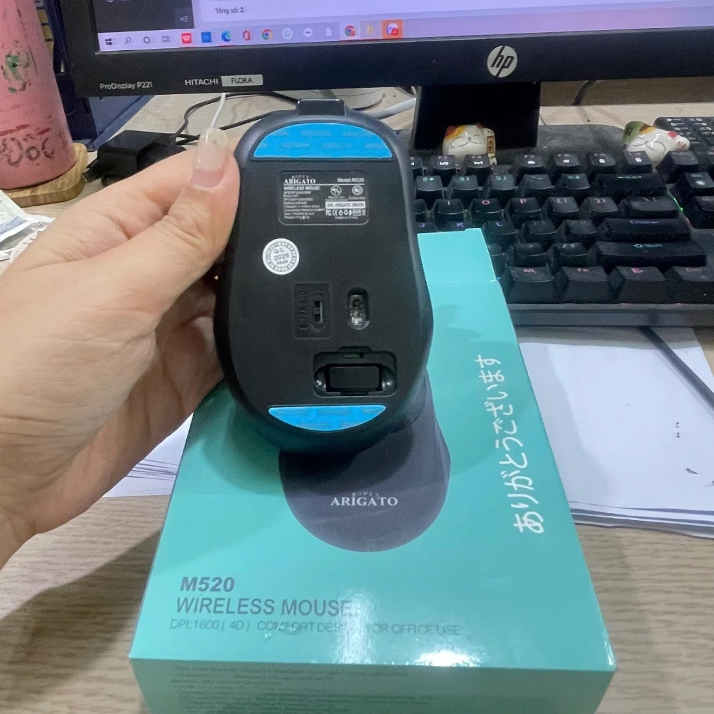 Chuột không dây sạc bluetooth Arigato M520