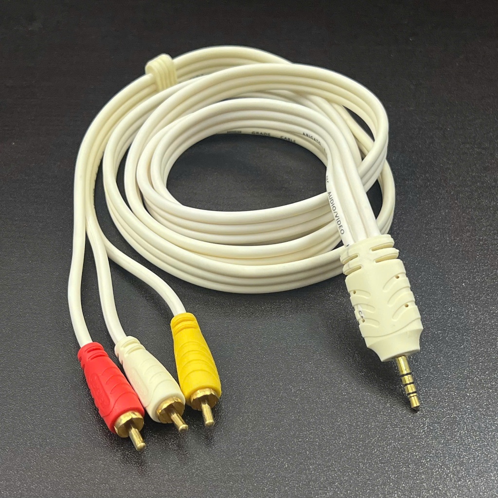 Cáp loa AV 1 3.5 ra 2 đầu bông sen Arigato 1.8m/1,5m