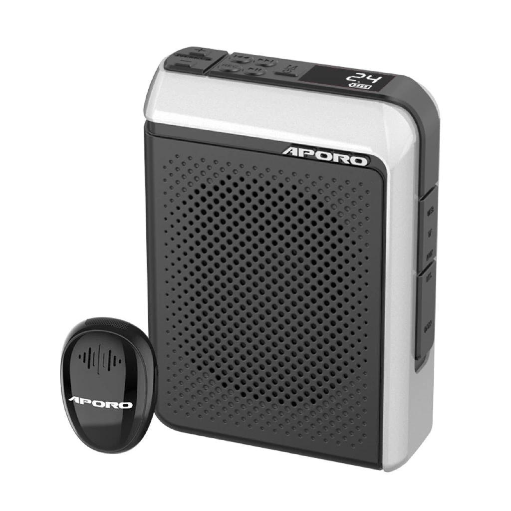 Máy trợ giảng không dây Aporo T18 2.4G mic cài áo
