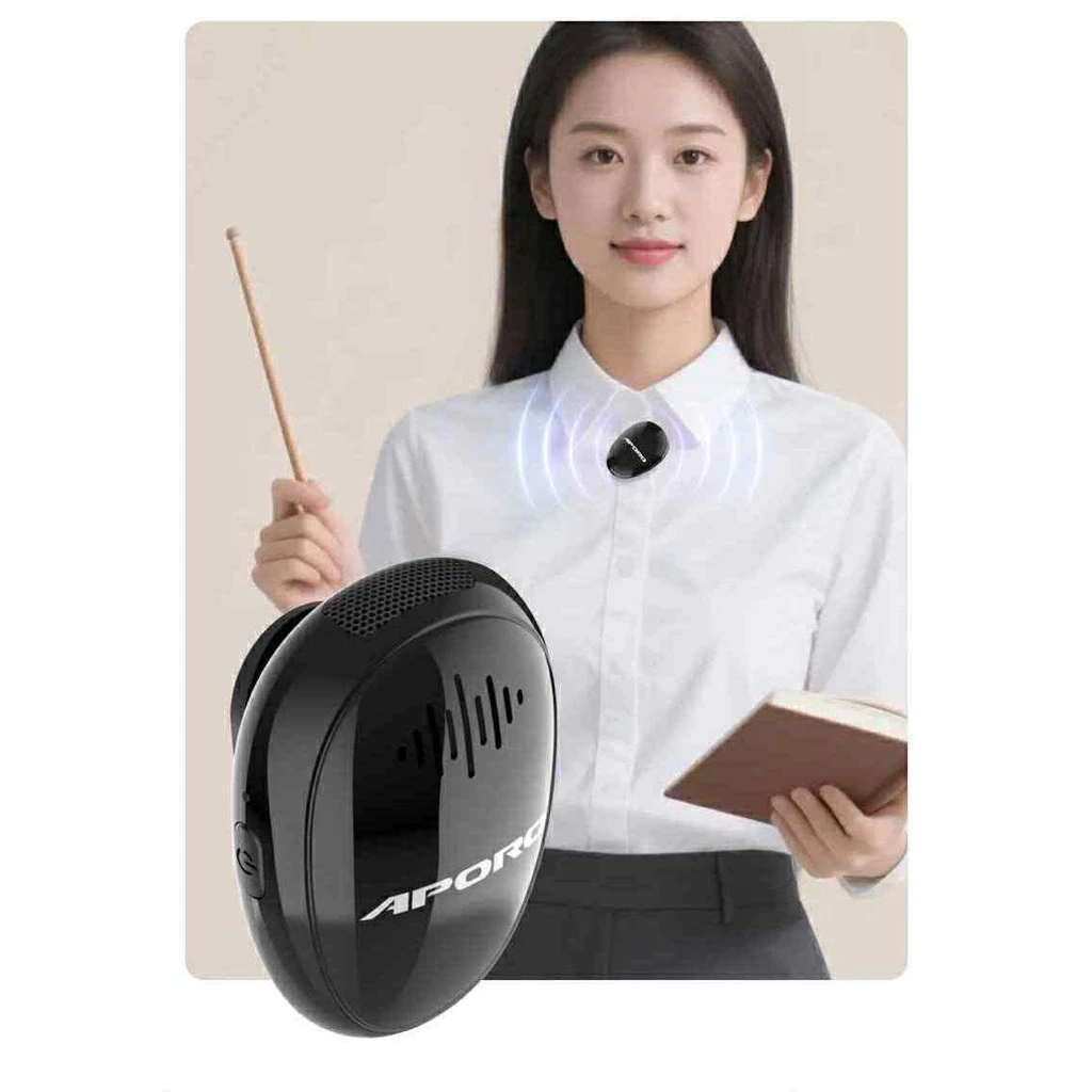 Máy trợ giảng không dây Aporo T18 2.4G mic cài áo