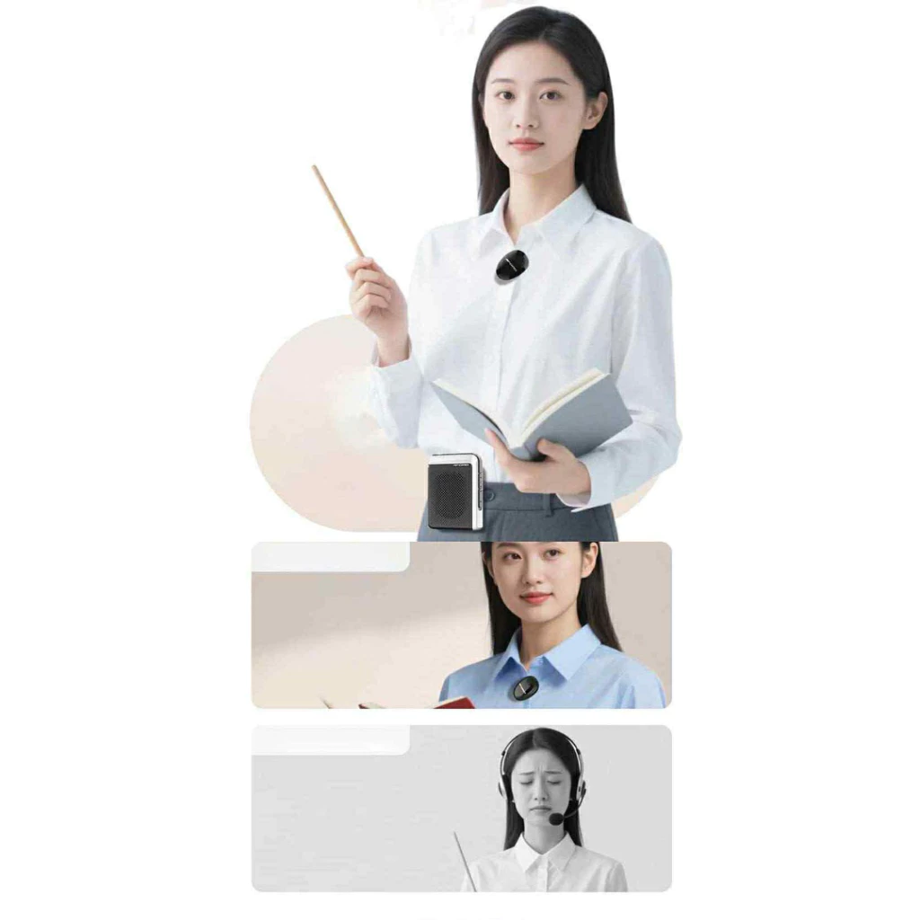 Máy trợ giảng không dây Aporo T18 2.4G mic cài áo
