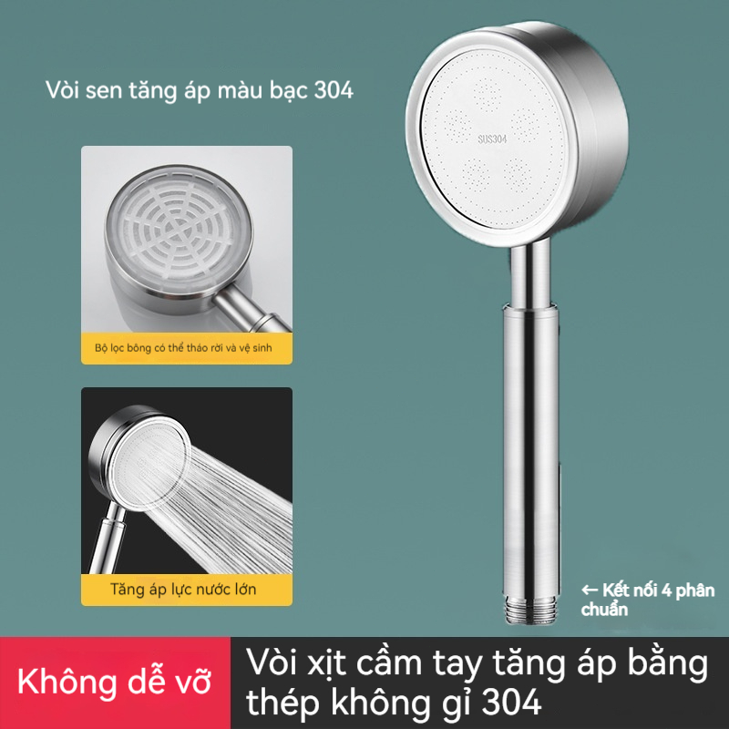 Vòi Sen Nhà Tắm INOX 304 Tăng Áp Lực Nước