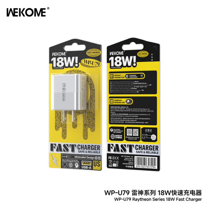 Cốc sạc Usb Wekome WP-U79 18w