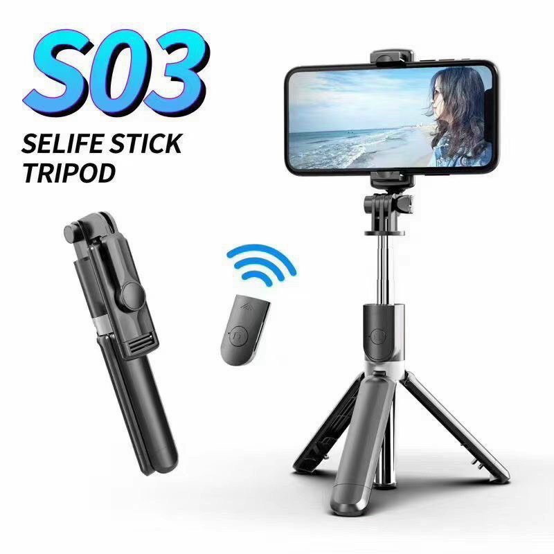 Gậy chụp hình tự sướng S03, 3 chân xịn