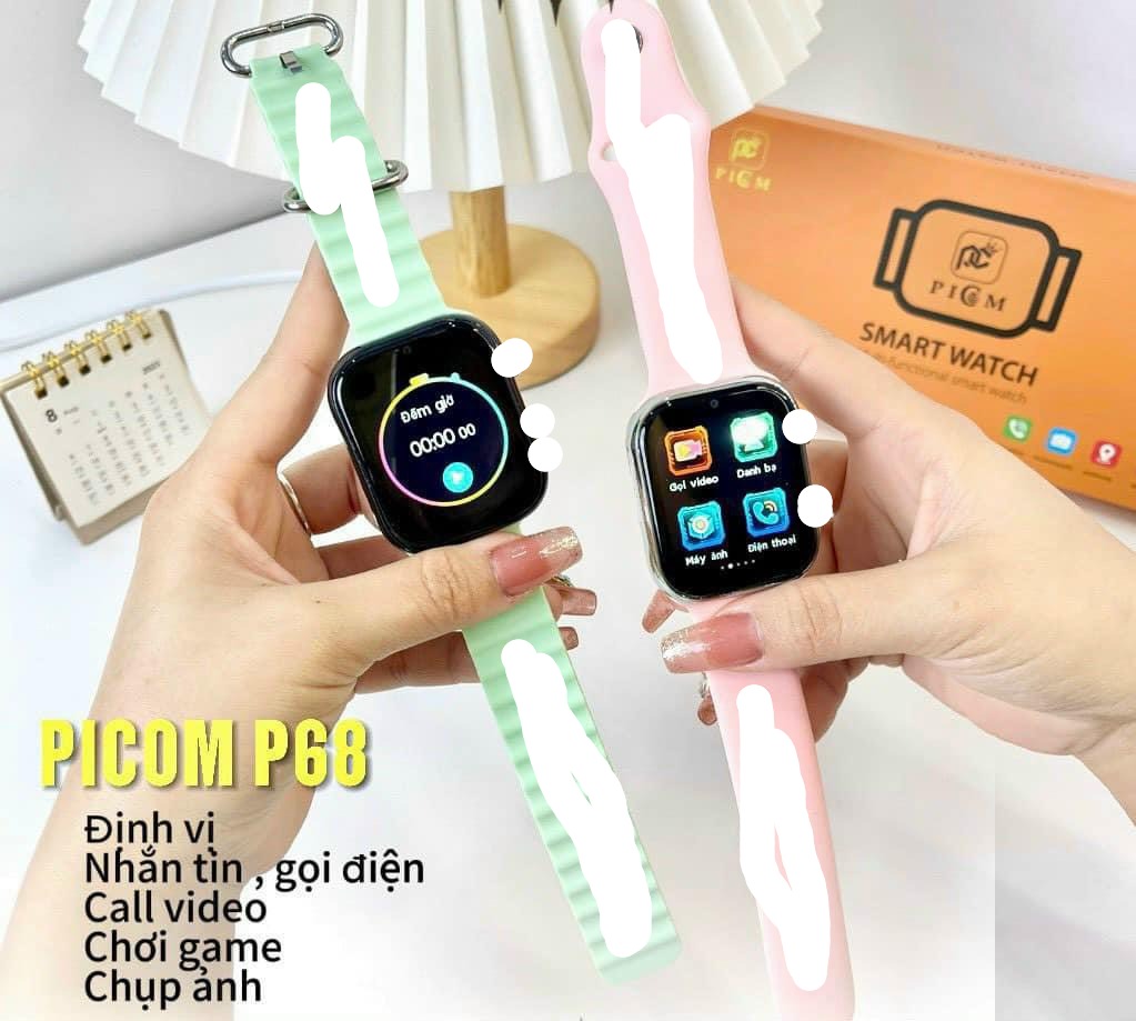 Đồng hồ định vị trẻ em Picom P68 plus đen