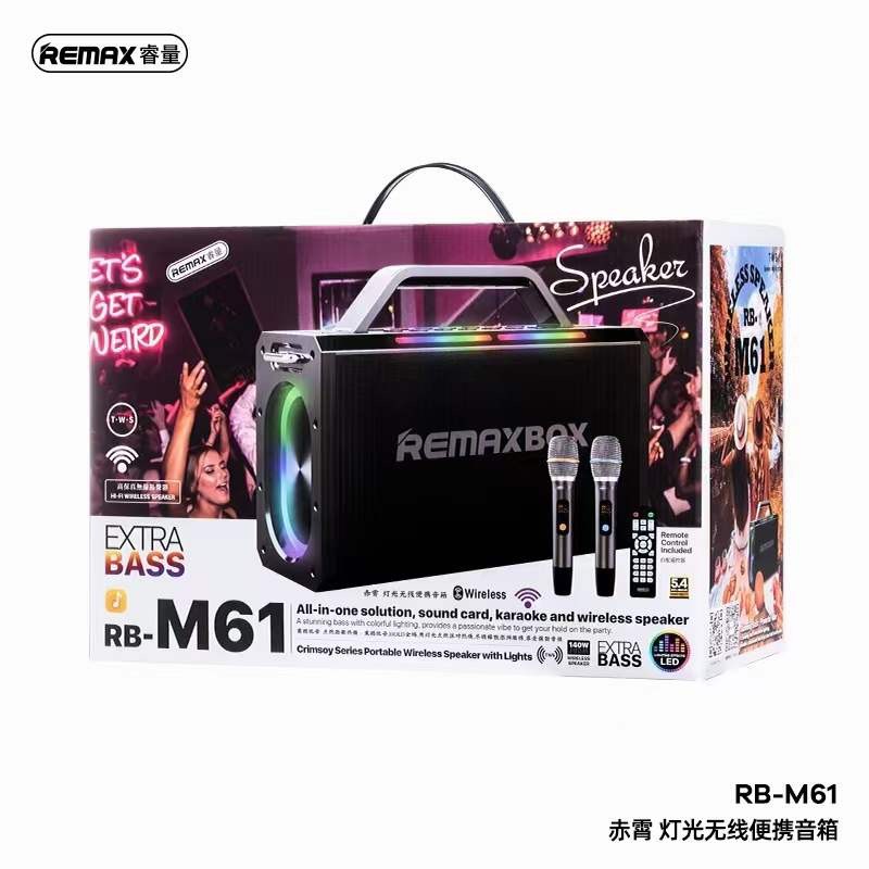 Loa Bluetooth REMAX Crimsoy Series Portable RB-M61 180W kèm 2 Micro