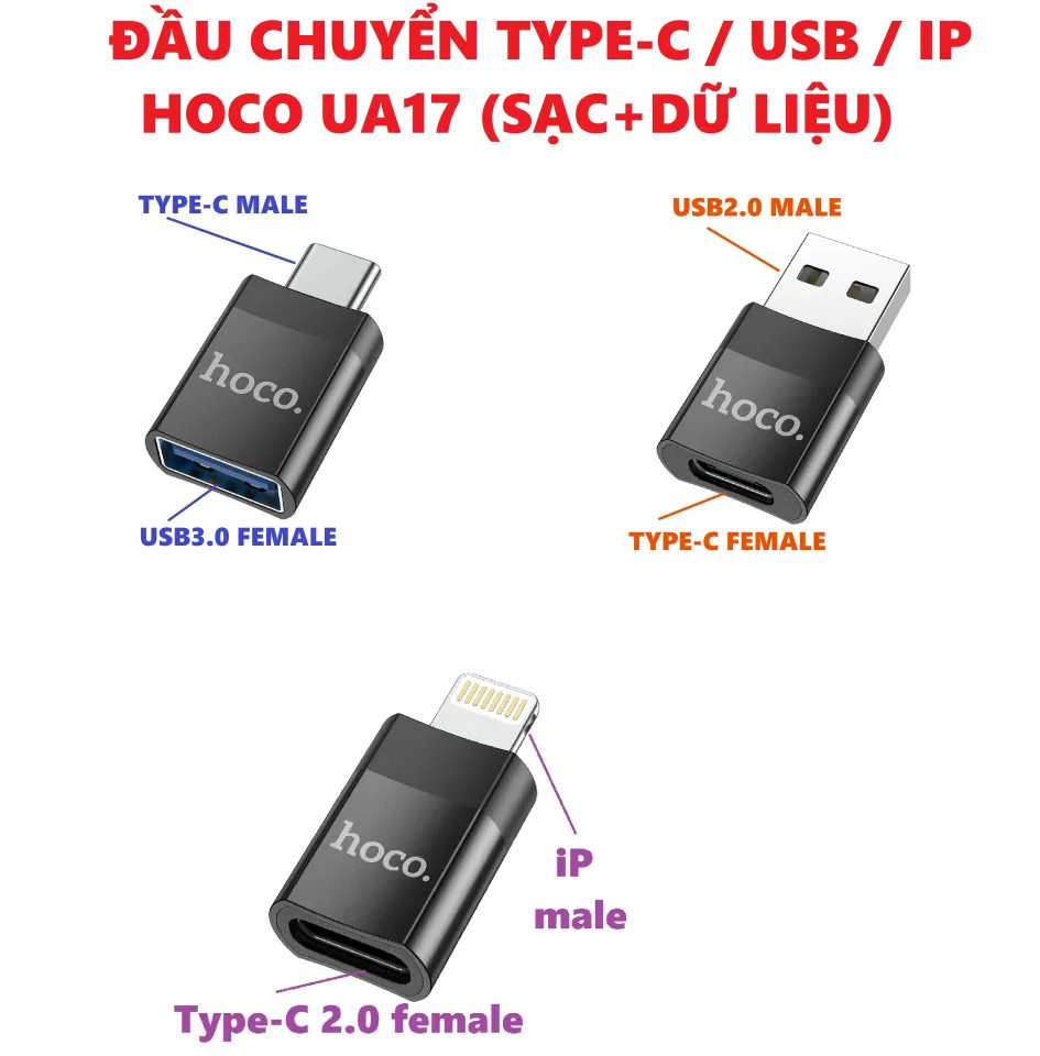 Đầu chuyển OTG Hoco UA17
