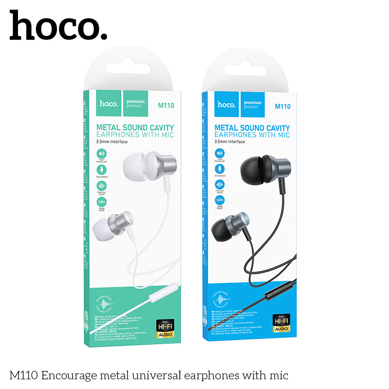 Tai nghe dây Đầu tròn đầu 3.5 Hoco M110