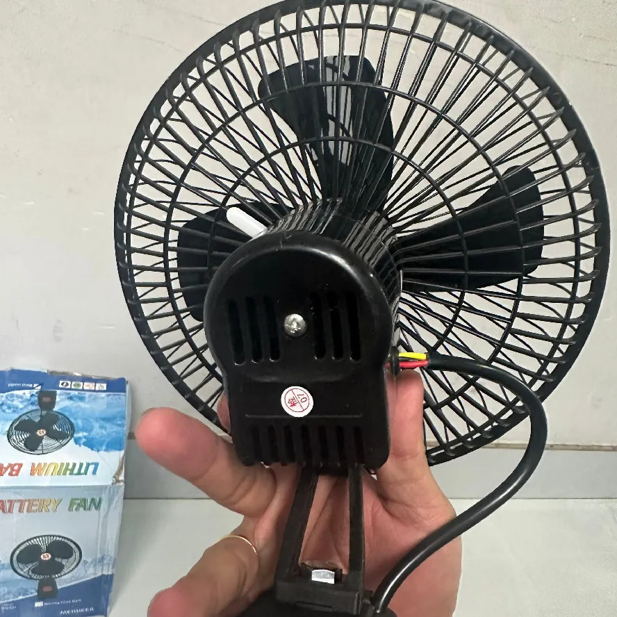 Quạt tích điện dùng pin rời 10 cell 48V Metal model (có xoay)
