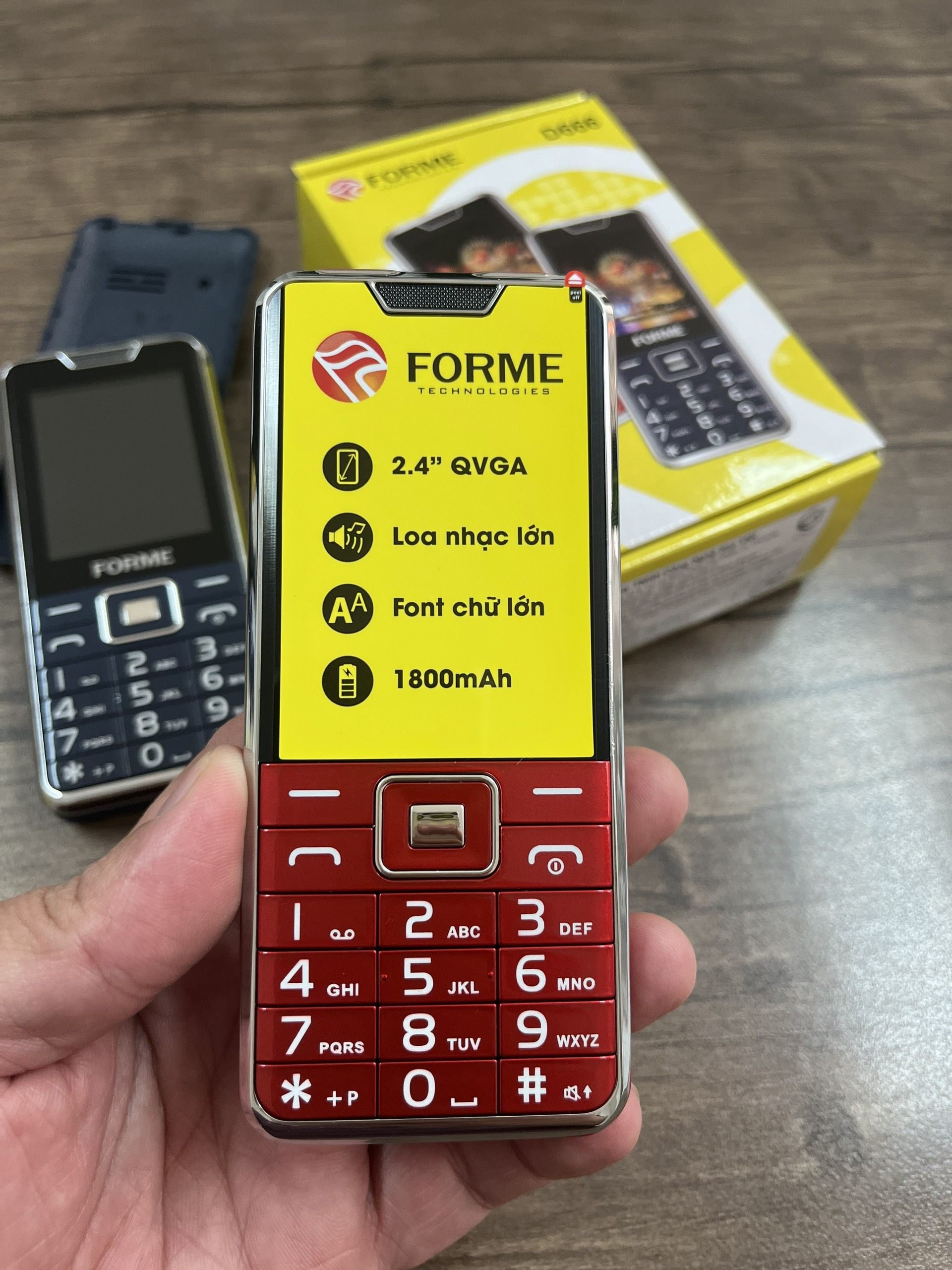 Điện thoại Forme D666 4g Chính hãng - Sóng 4G chuẩn