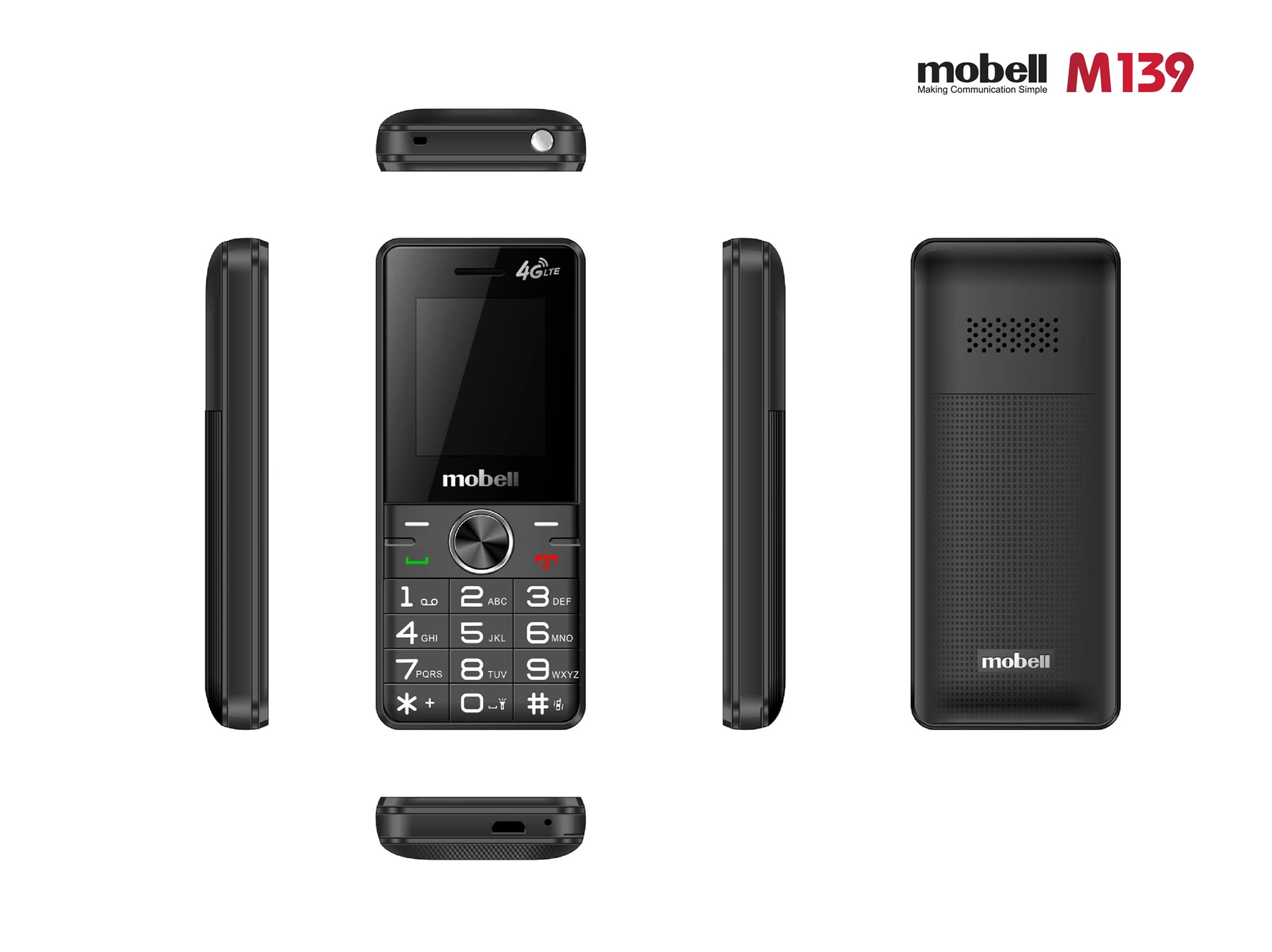 Điện thoại MOBELL M139 4G Chính hãng - Sóng 4G chuẩn