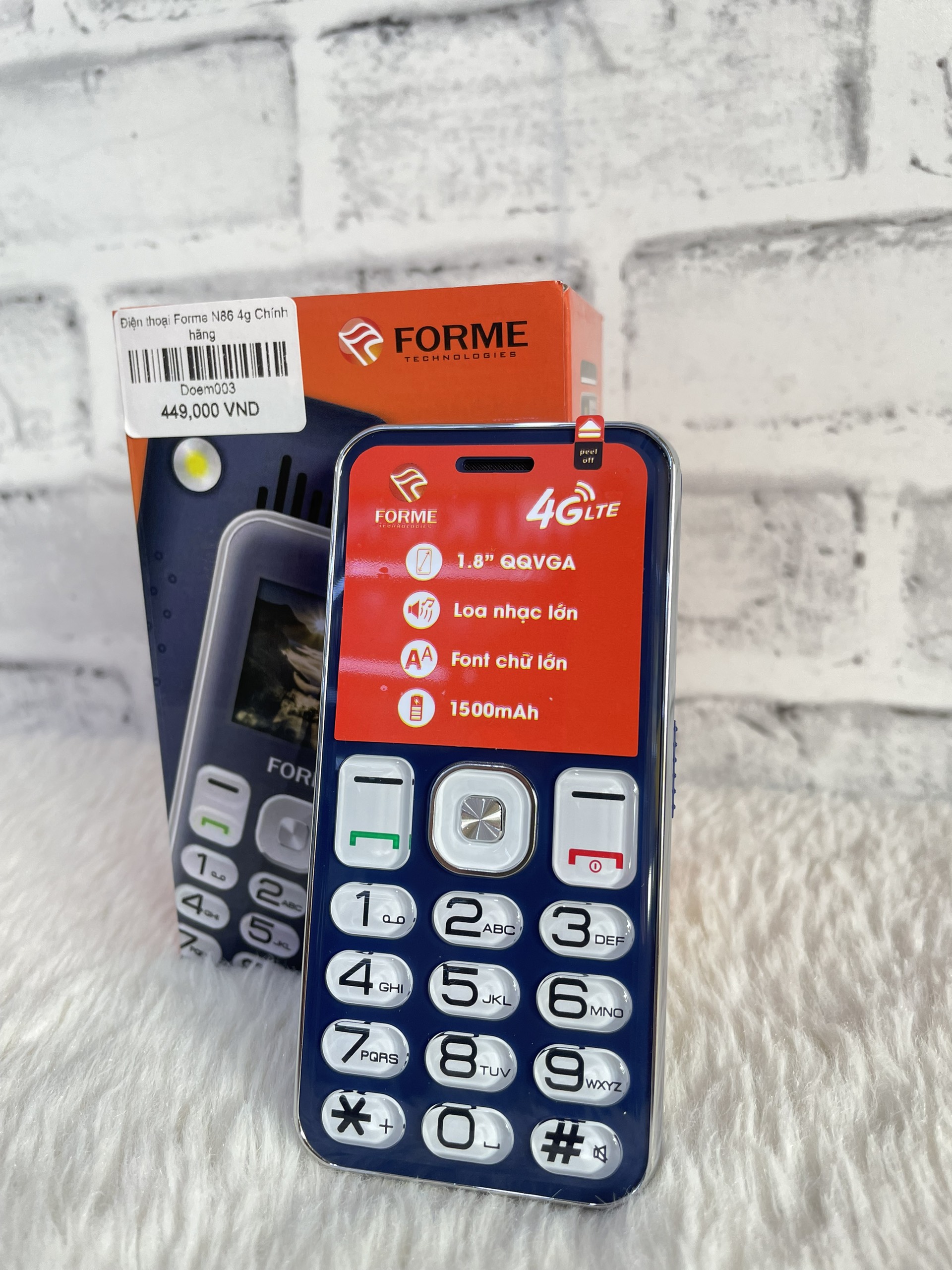 Điện thoại Forme N86 4g Chính hãng - Sóng 4G chuẩn