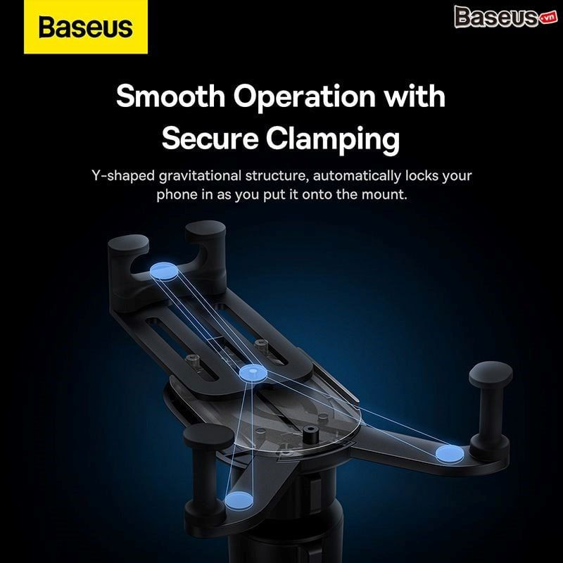 Đế Giữ Điện Thoại Baseus Stable Gravitational Wireless Charging Car Mount Pro 15W