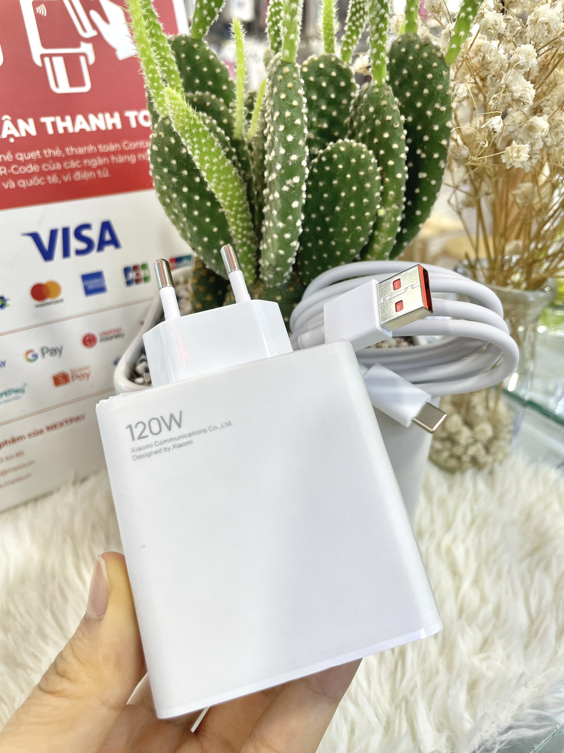 Bộ sạc USB-TypeC Xiaomi 120w chính hãng