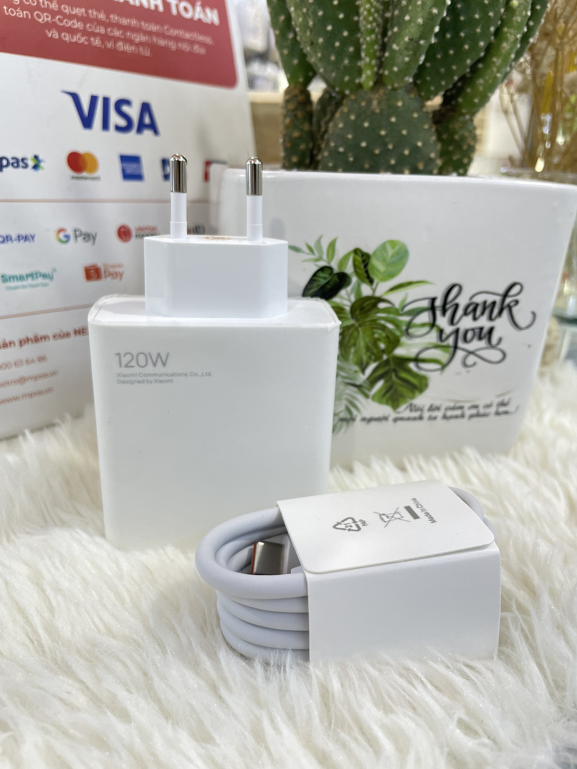 Bộ sạc USB-TypeC Xiaomi 120w chính hãng