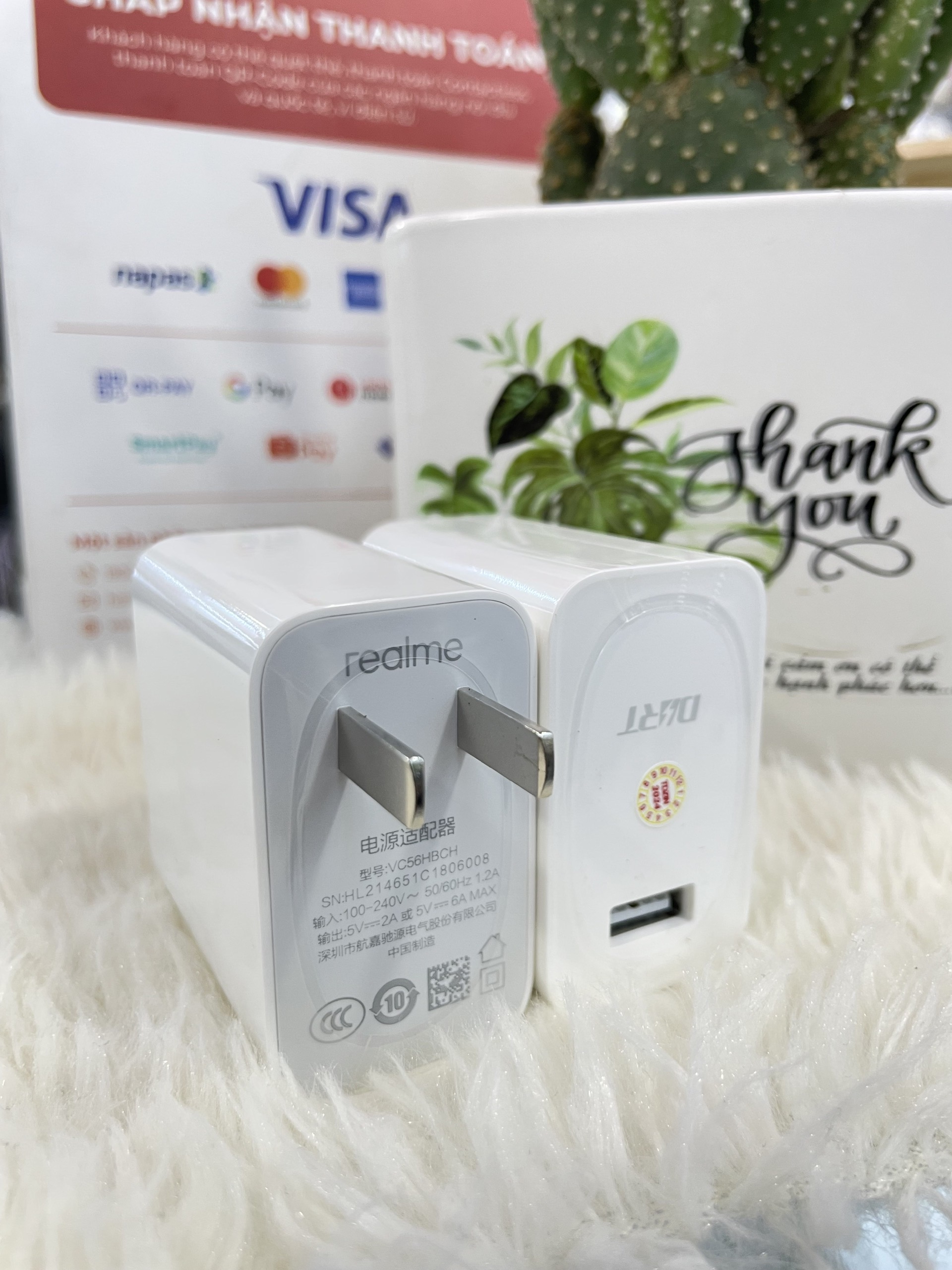 Cốc sạc USB Realme 30w chính hãng