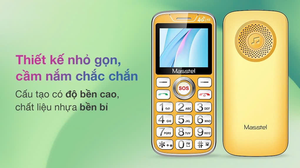 Điện thoại Masstel Fami 60 4G - Sóng 4G chuẩn