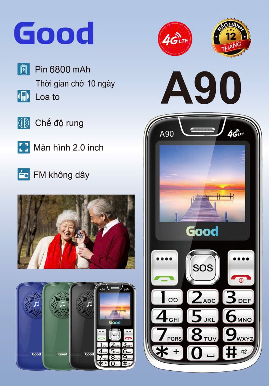 Điện thoại Good A90 4G - Sóng 4G chuẩn
