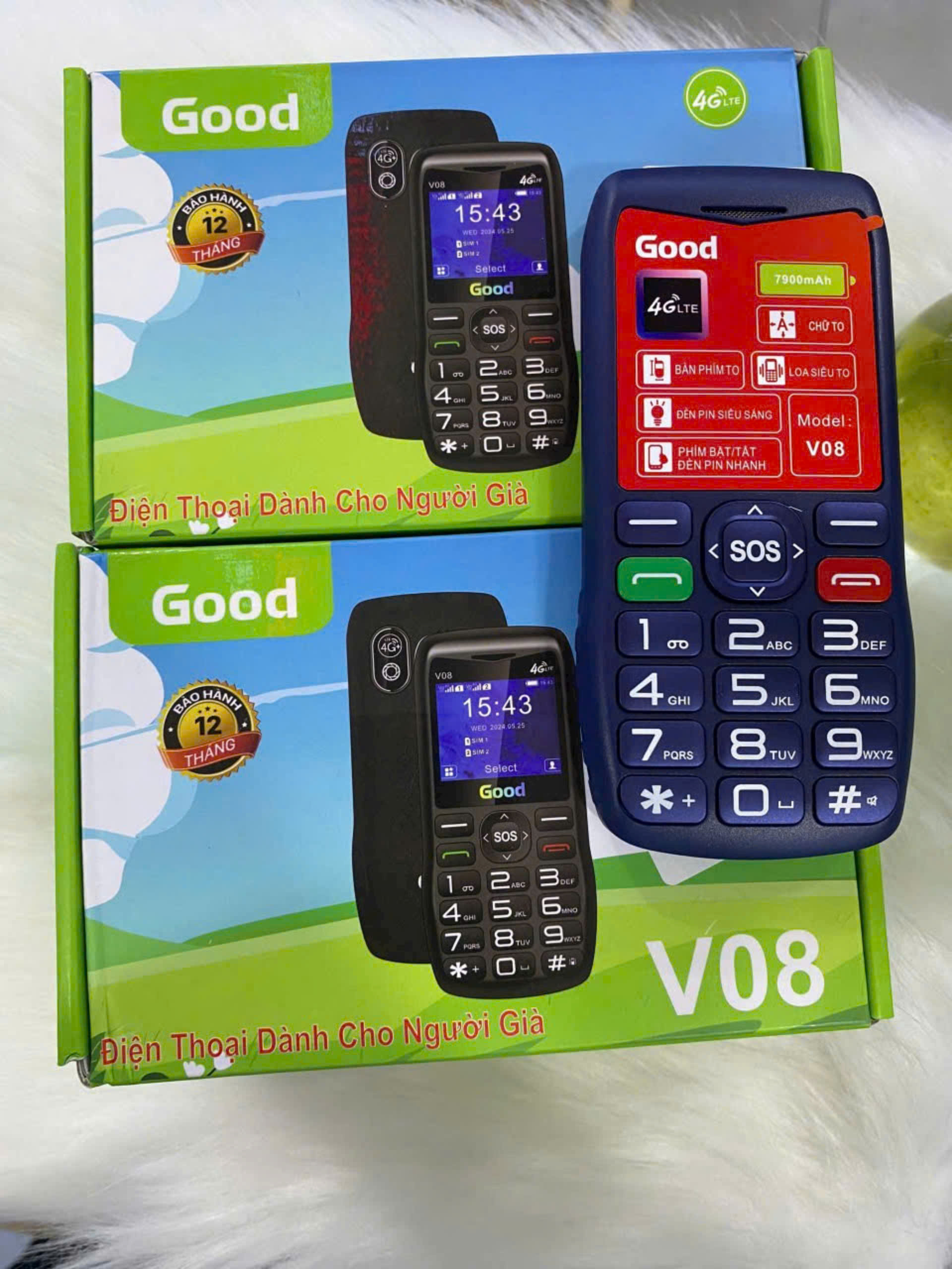 Điện thoại Good V08 4G - Sóng 4G chuẩn