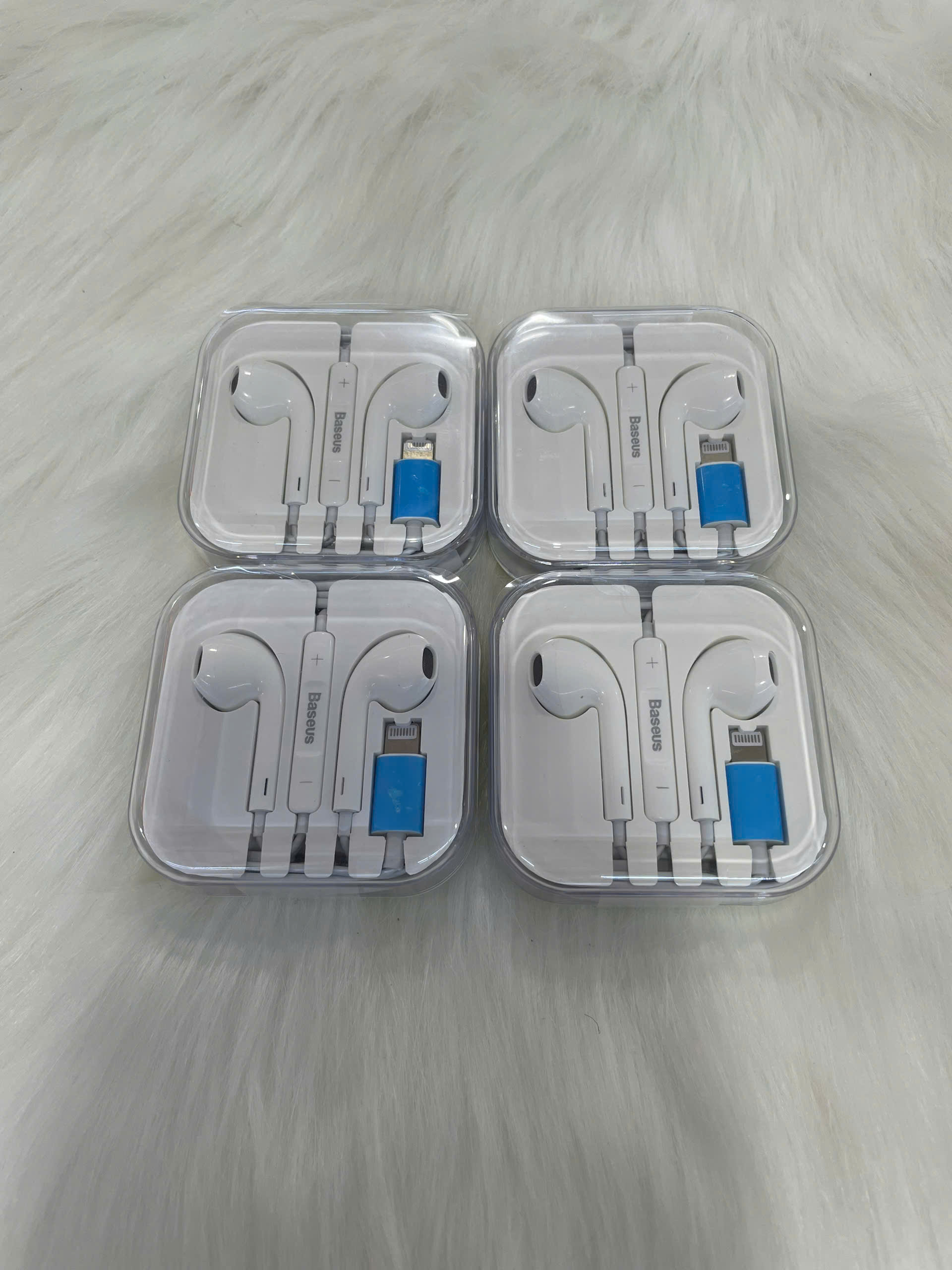 Tai nghe dây đầu Lighting baseus Trắng
