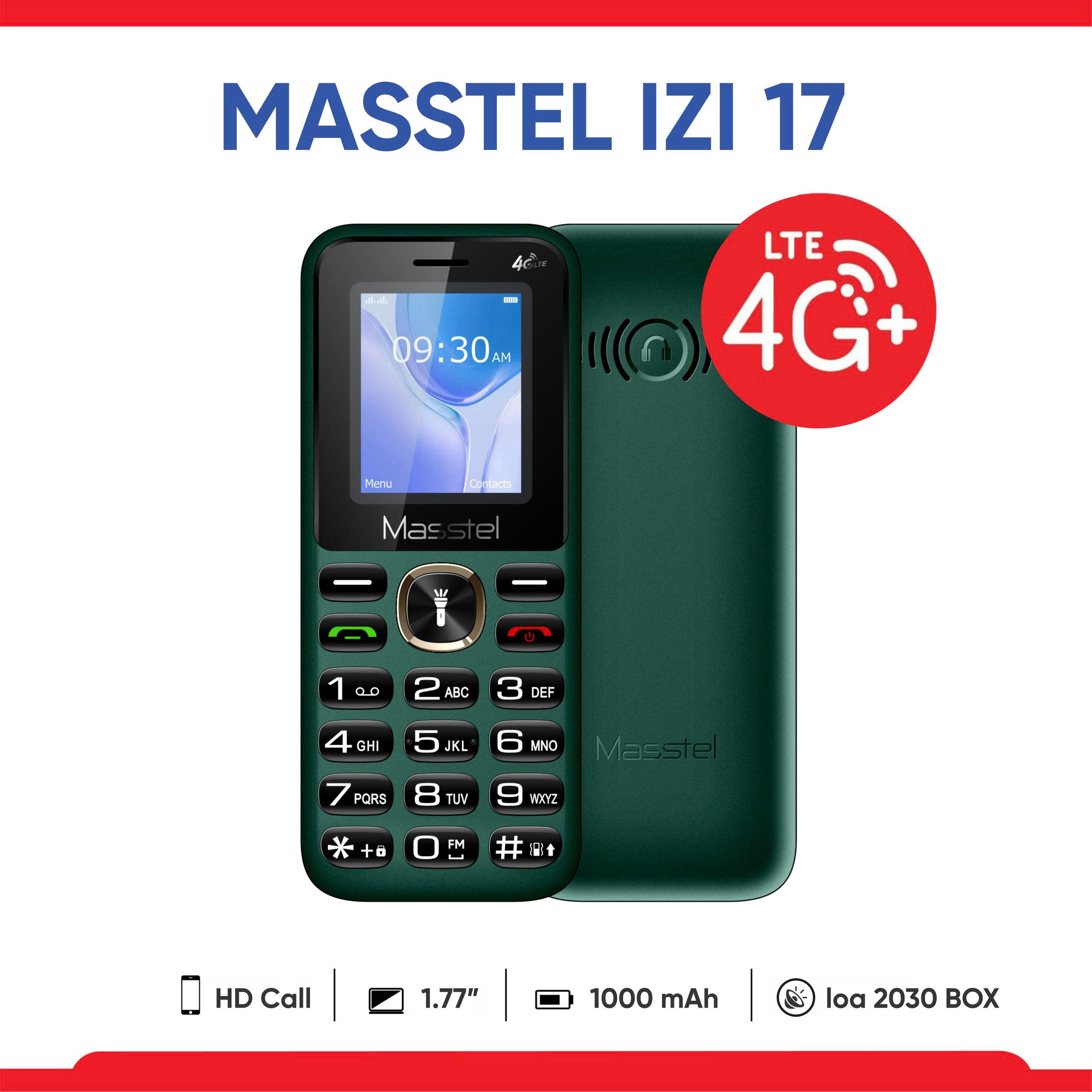 Điện thoại Masstell izi 17 chính hãng 4g chuẩn